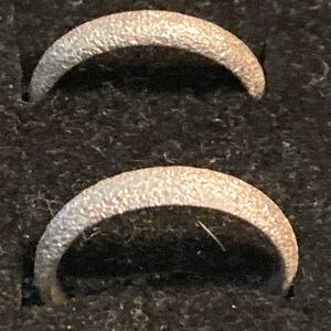 Earrings, .999 silver